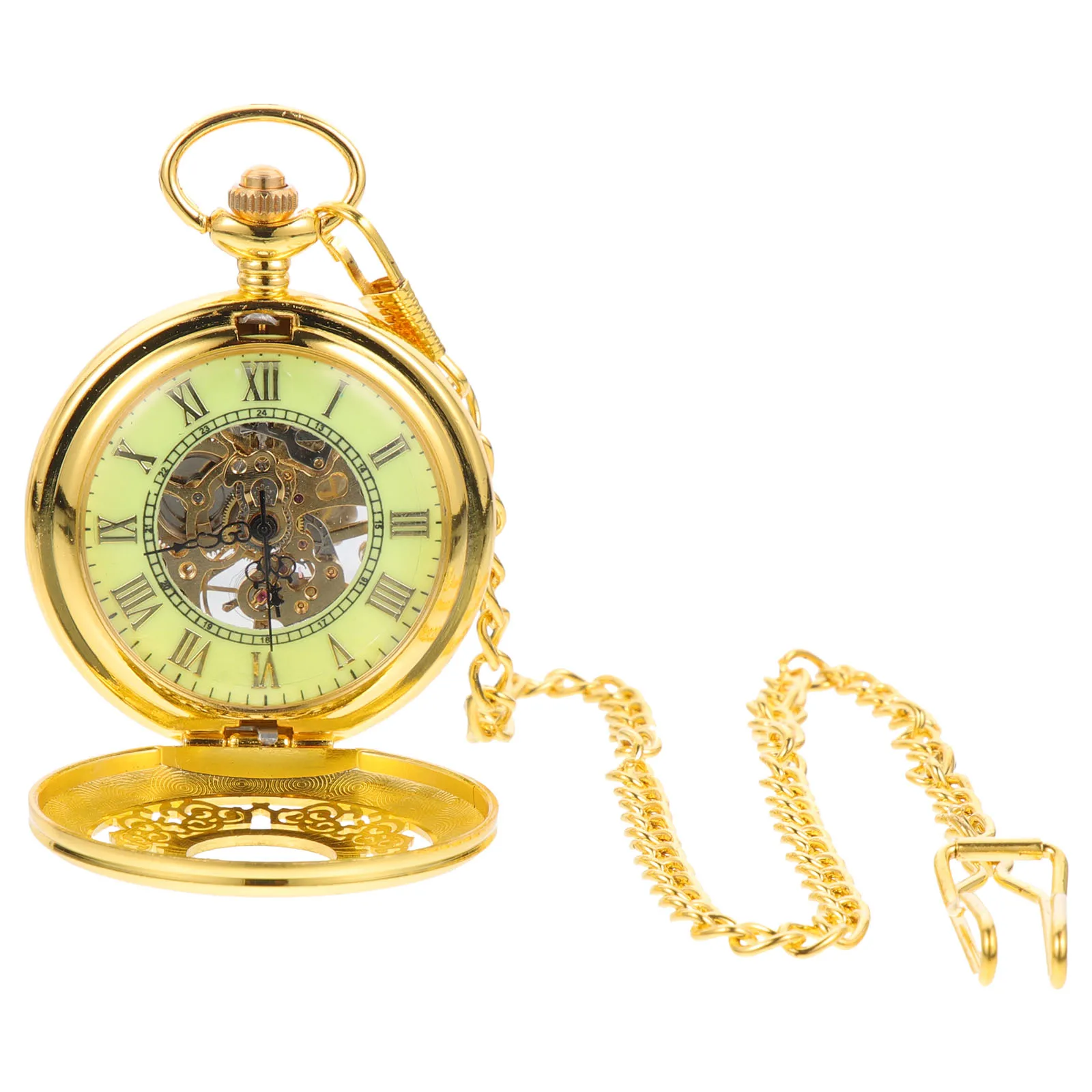 Pocket watch Steampunk Retro Mechanical Watch Roman Numerals Pocket Watch Roman Round Pocket Watch Retro vintage Mechanical watc