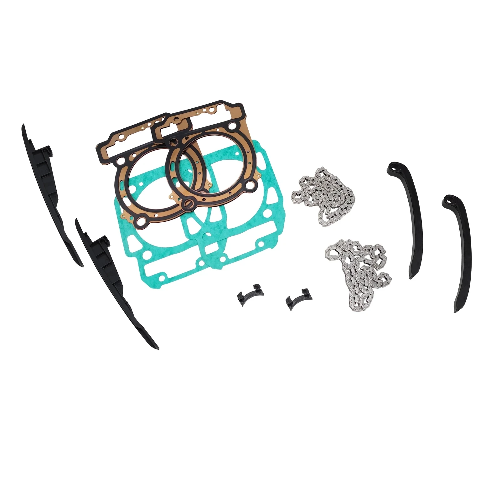 

2Set Timing Chain, Guide Plate, Cylinder Gasket Repair Kit For CAN AM BRP 800 ATV UTV QUADD BIKE