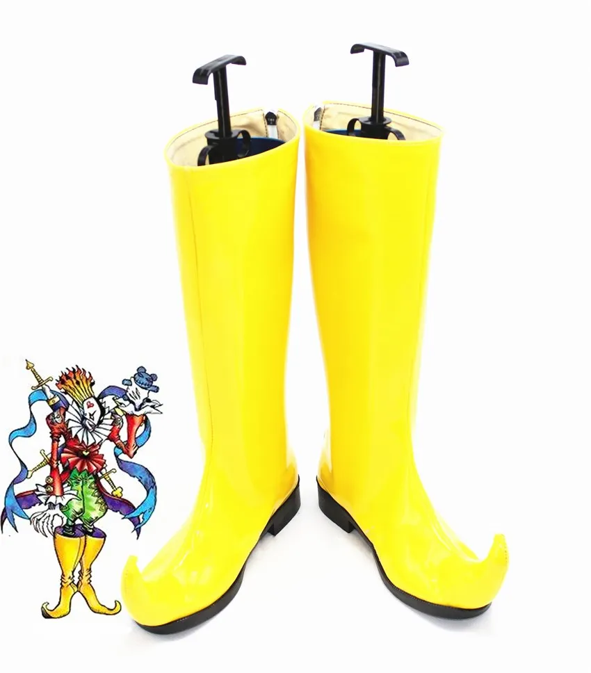 

Цифровой Монстр Пимон Косплей Костюм Обувь Желтые Сапоги Ручной Работы