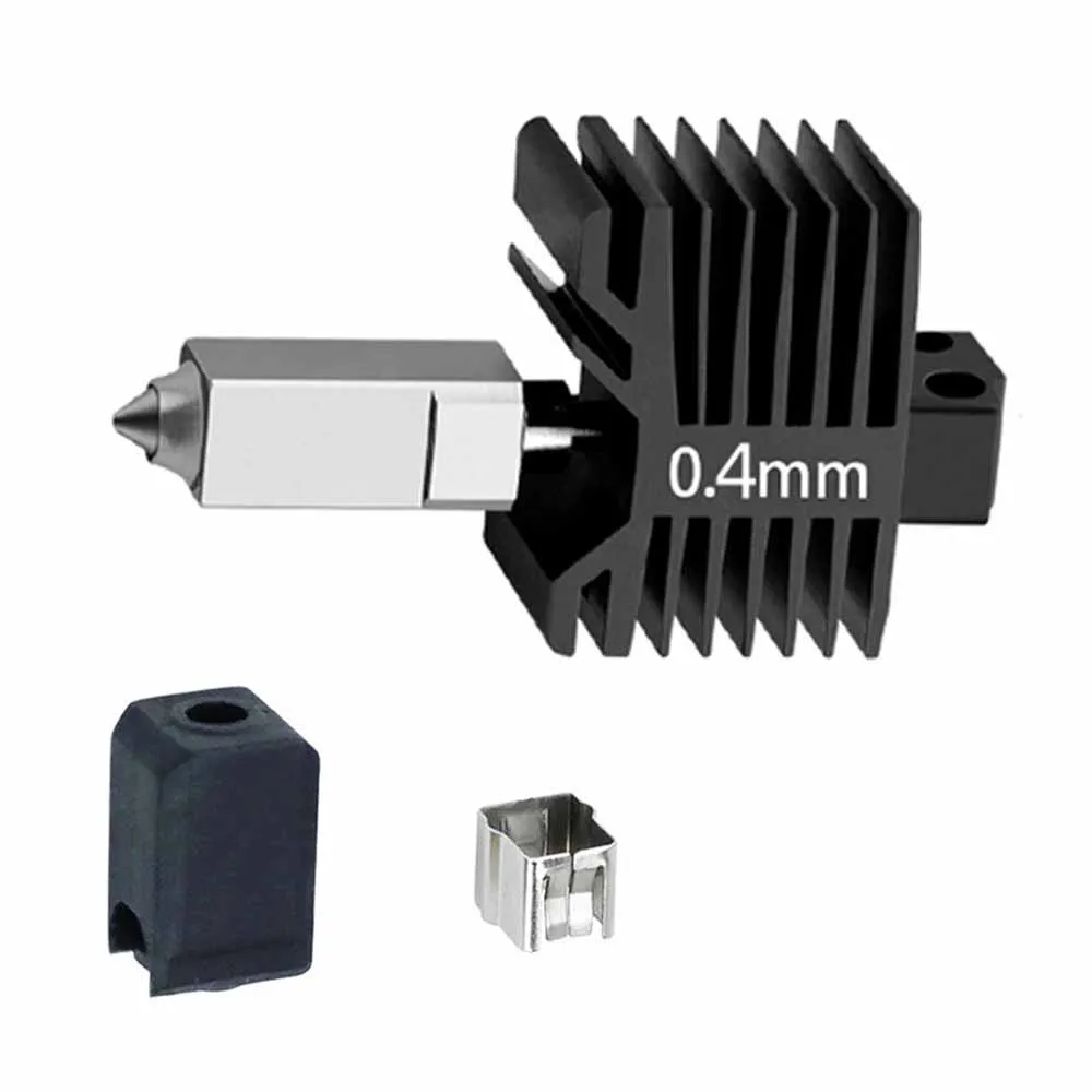 Metal Hot End Kit with Tight Seal Construction for Bambu X1 and P1 Supporting High-Temp Filament Extrusion Metal