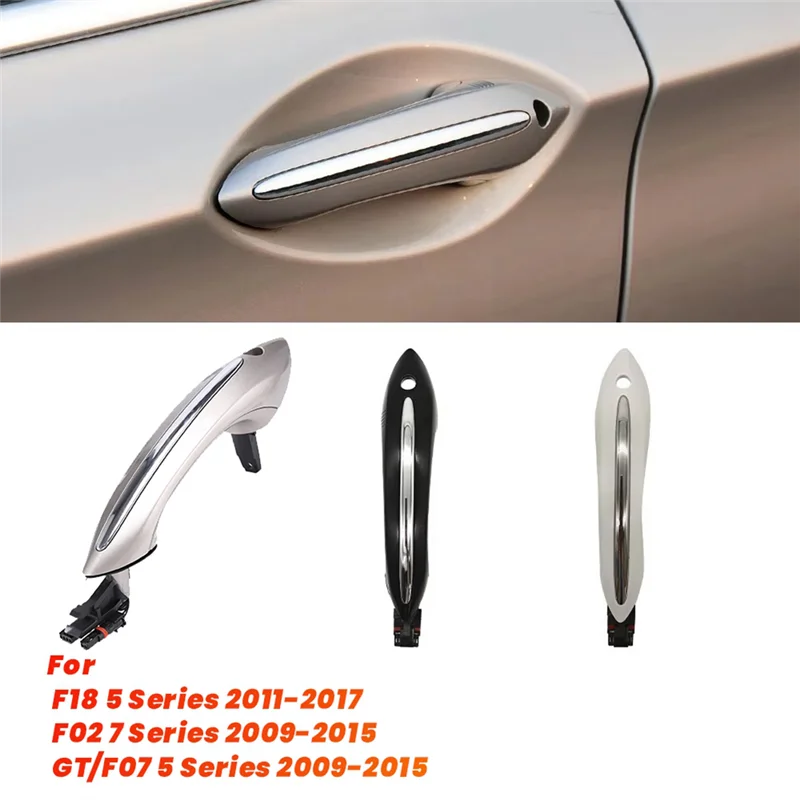 

AASS-Left Front Door Handle+Light Comfort Access 51217231931 For BMW 5 6 7 Series F07 F10 F11 F06 F12 F13 F01 F02 F03 LHD