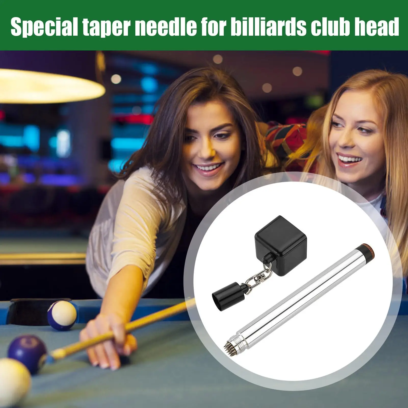 Pool Cue Tip Tool Portable Billiard Repair Billiard Pool Cue Tip Tool For Quick Maintenance Husbands Friends Table Game Players