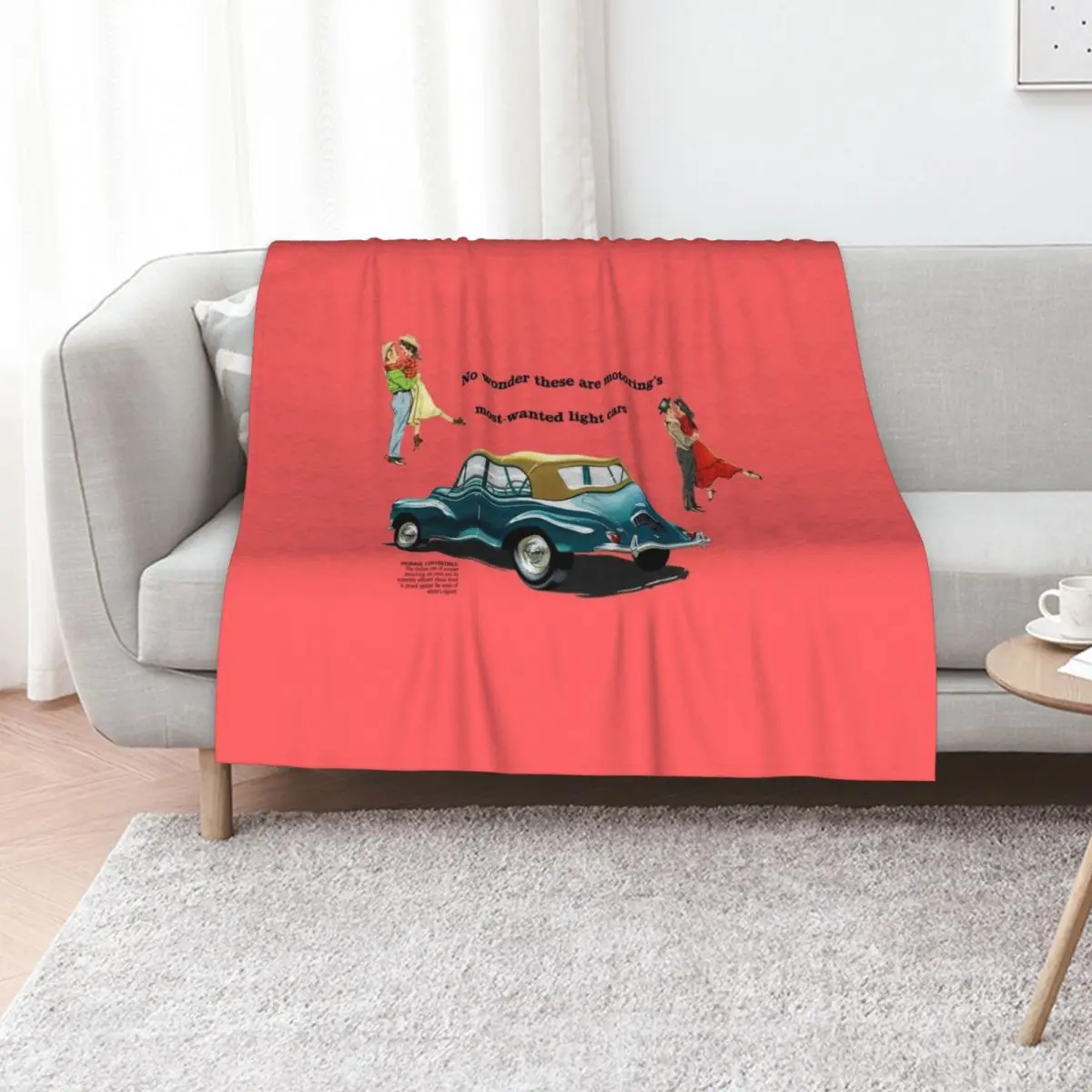 MORRIS MINOR CONVERTIBLE - BROCHURE Throw Blanket cosplay anime Giant Sofa Plush for babies Luxury St Heavy Blankets