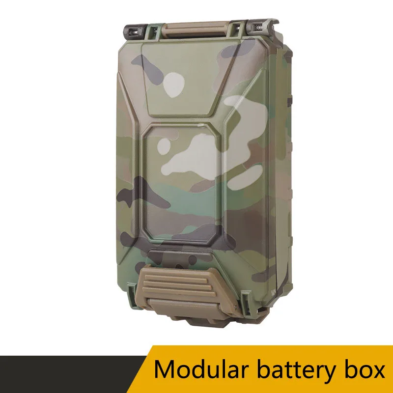 Modular Battery Box,Waterproof and Anti-theft, 2 Types of Lining, Multiple Battery Brackets,Using Convenient Locking Buckles