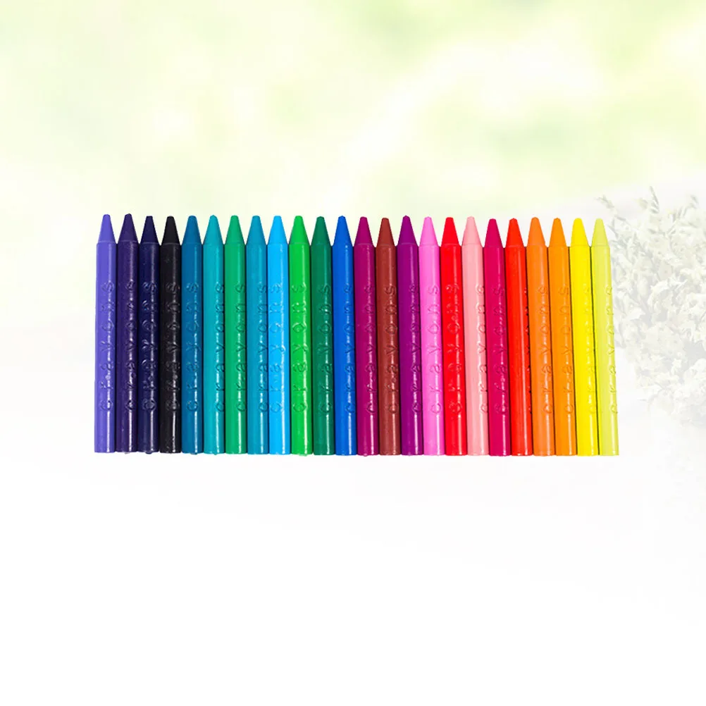 1 confezione da 24 pastelli colorati per bambini, sicuri, non tossici, multicolori, penne da disegno, classe d'arte, forniture per feste scolastiche, pastelli colorati