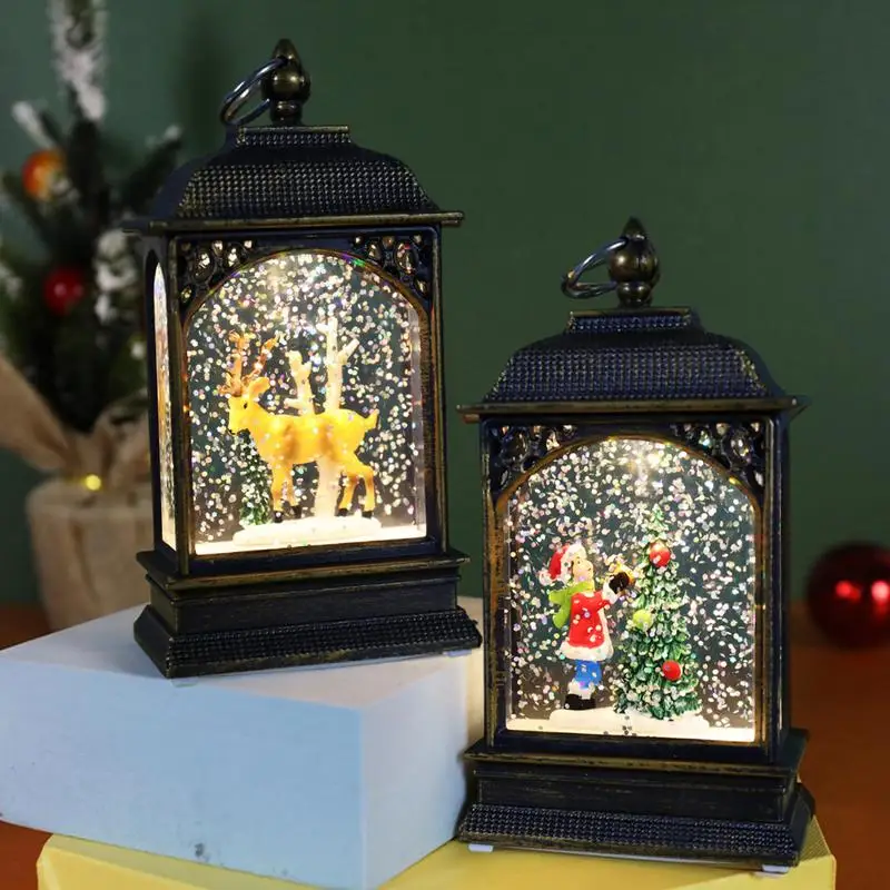 Christmas Lantern LED Night Light Unique Warm Light Snowball Christmas Element For Home Holiday Decoration