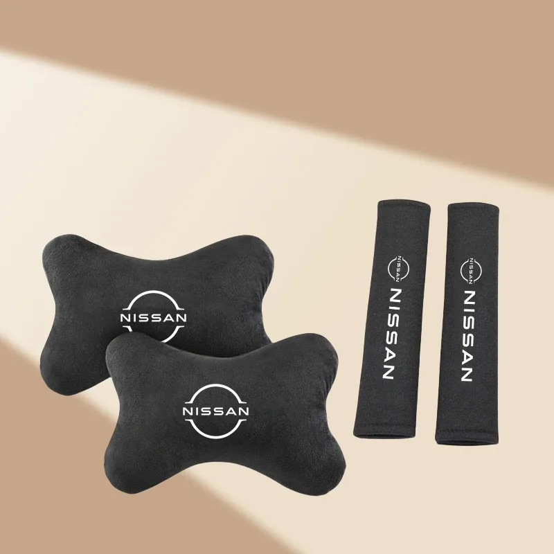 

Car Neck Pillow Seat Headrest Car Seat Belt for Nissan Qashqai 10 11 Tiida Juke Rogue Patrol Autech X-Trail Accessories