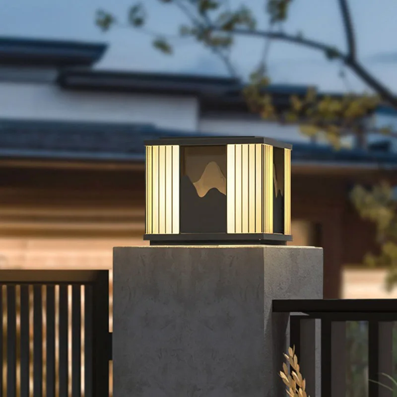 

Minimalist LED Lawn Light Outdoor Waterproof IP65 Modern Steet Pillar Chapiter Lamp For Garden Path Fence Villa Porch Decorate