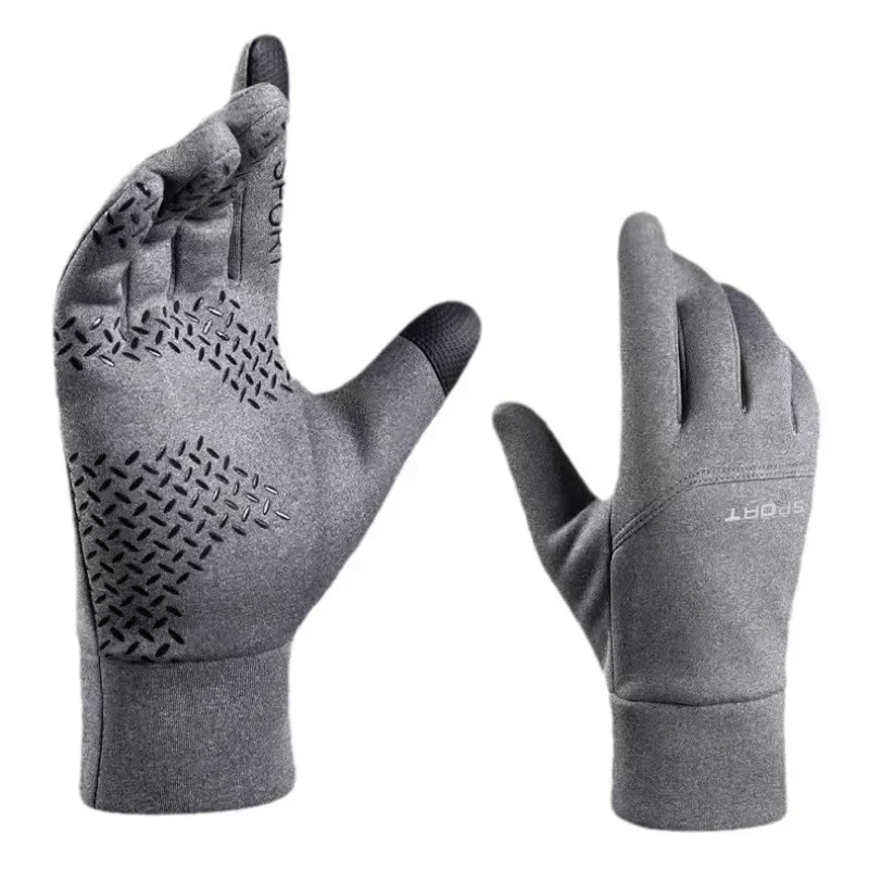 Winter Outdoor Warm Touch Screen Gloves for Delivery Riders Waterproof and Velvet for Driving Cycling Fishing and Exposed Gloves