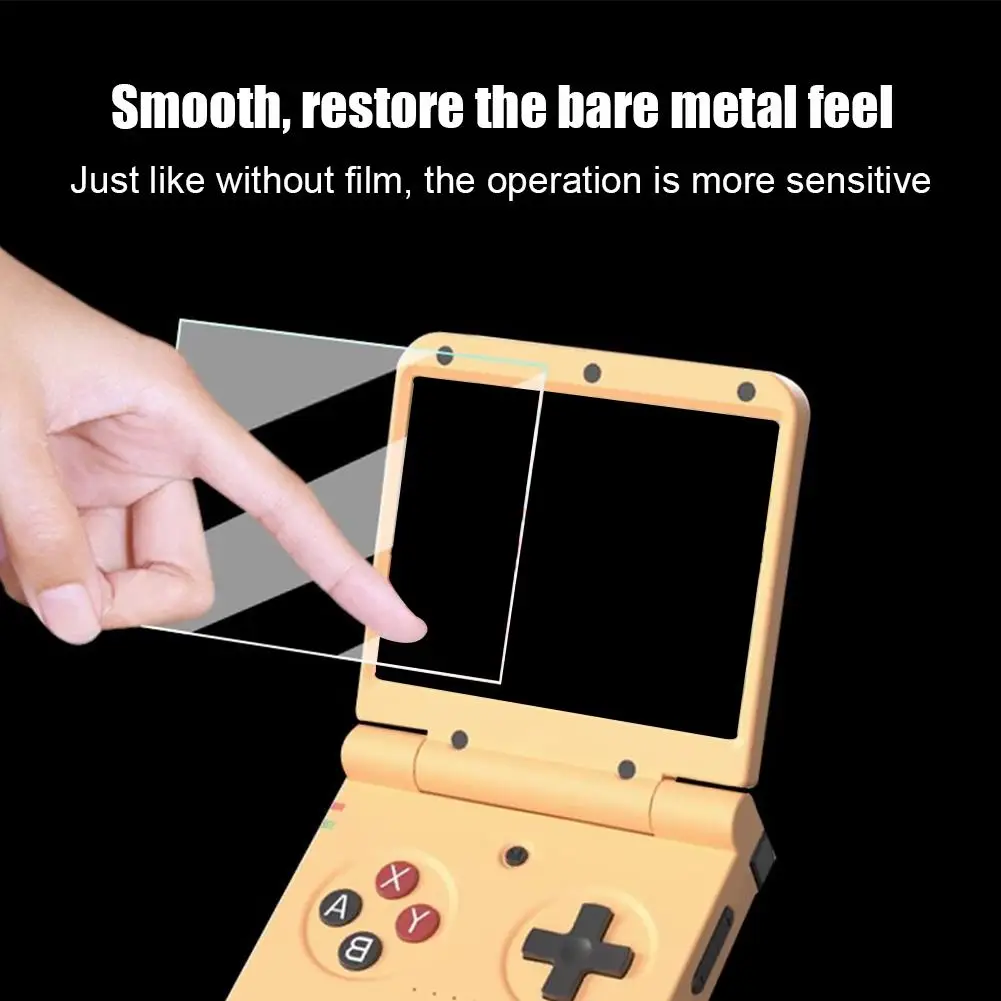 Game Console Film HD Original Tempered Glass For Miyoo Flip Retro Handheld Game Console Screen Protector Cover A6C6