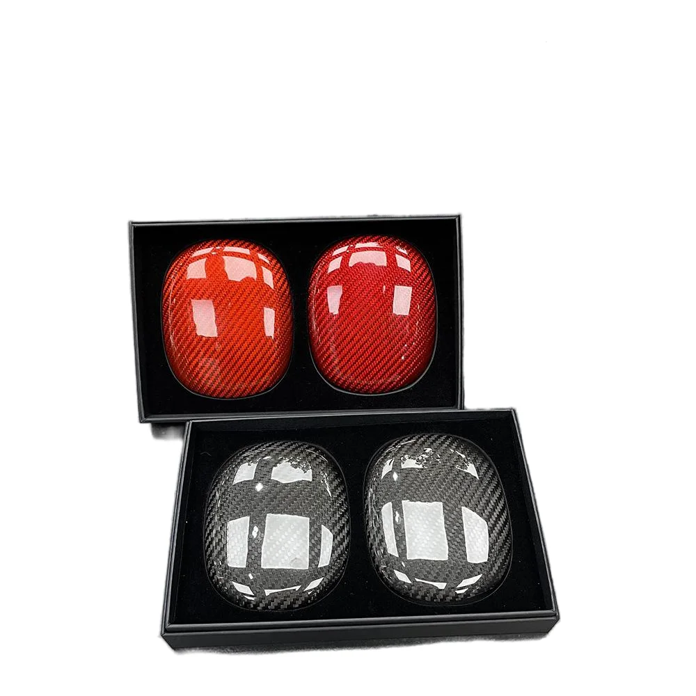 Airpods Max 헤드폰 커버용 ACC-Real 탄소 섬유 케이스, 헤드 장착형 보호 커버, 3k 탄소 섬유 단조 섬유 케이스