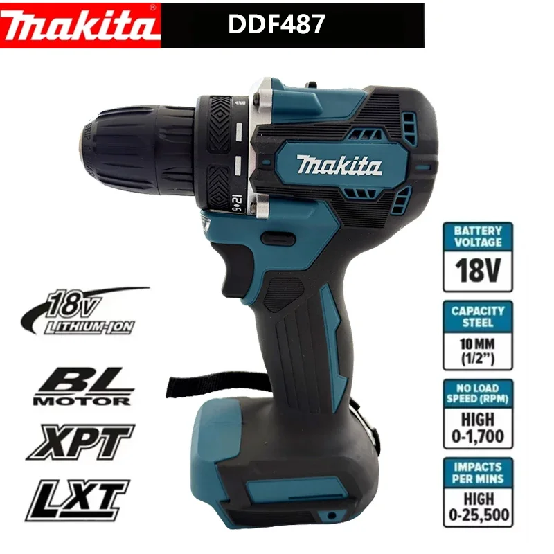 

Makita DDF487 18V Brushless Electric Drill Impact Tool for Decoration Team Power Tools Compatible With Makita 18V battery