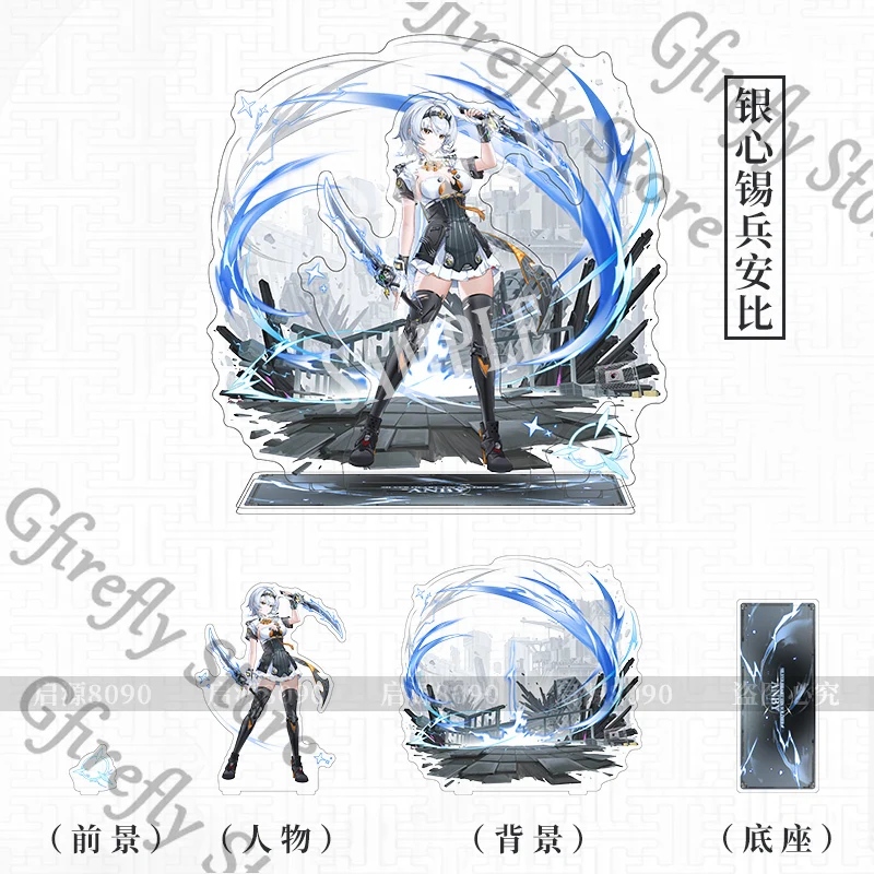 Zenless Zone Zero Stand Display Akrilik Anby Demara Anime Dekorasi Papan Indikatif Piring Berdiri Permainan Asli Ambitus