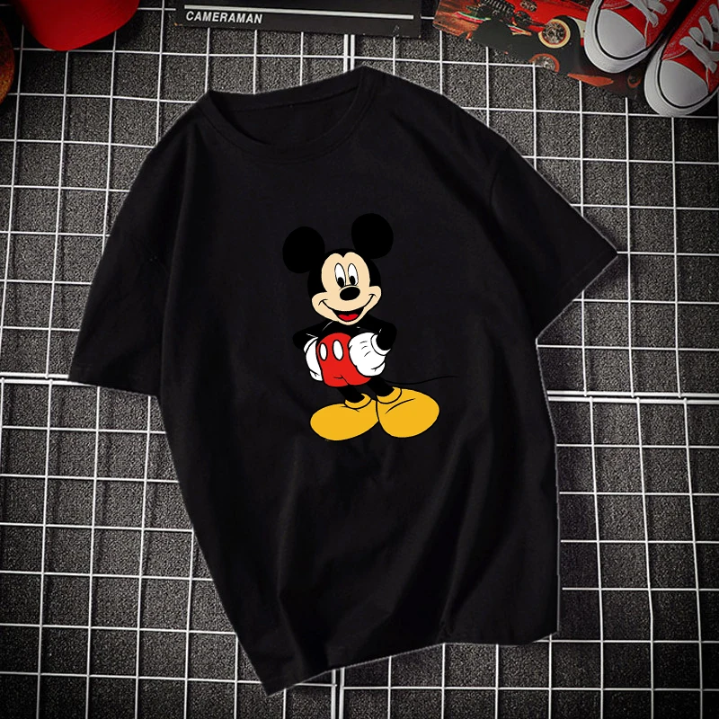 جديد عصري دونالد داك الكرتون أنيمي طباعة الصيف القطن قصير الأكمام المرأة تي شيرت حجم كبير فضفاض عادية Y2K ملابس الشارع الشهير #3