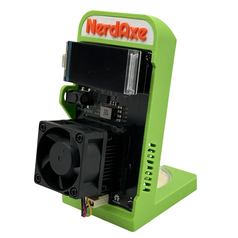 

New--Nerdaxe 1200GH/S 1.2TH/S Bitaxe Gamma 601 BTC Solo Miner 18-22W Crypto Miner BM1370 Asic Chip From Antminer S21 Pro EU PLUG