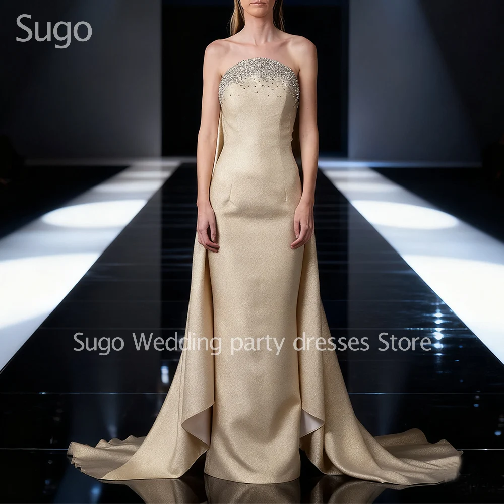 

Customized New In Elegant Long Evening Dresses for Special Occasions Strapless Floor-Length Women Prom Party Gala Gowns 2025