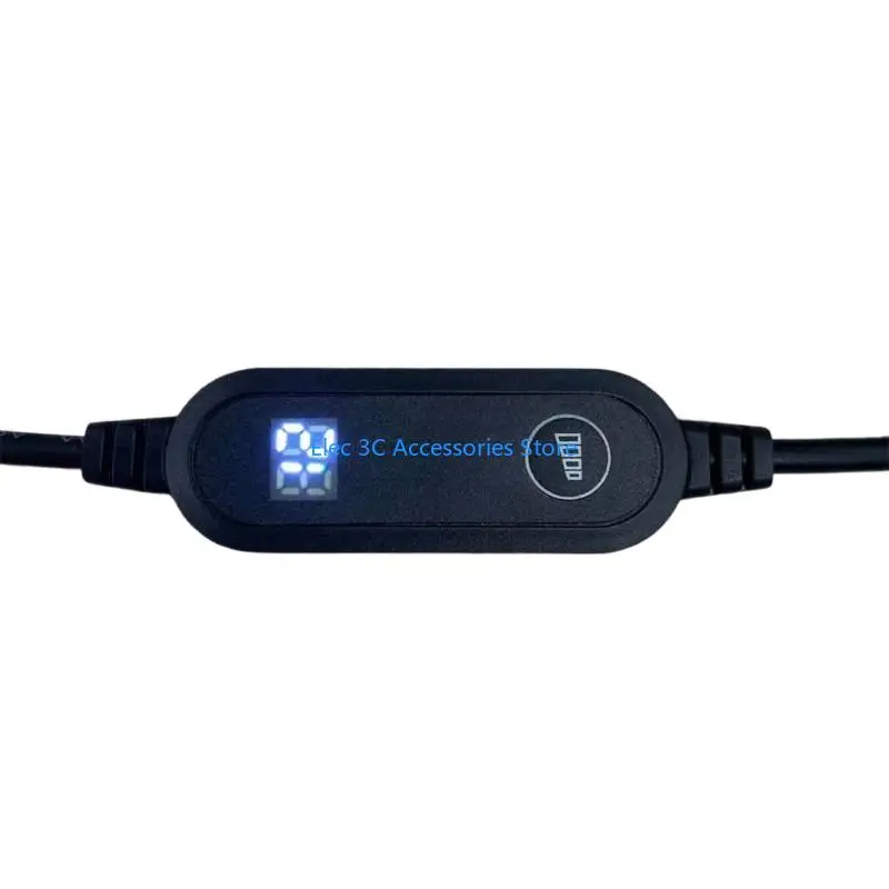 Y51A USB To DC5525mm 5V9V12V Output Supply Wire Featuring Digital Power Display Cord