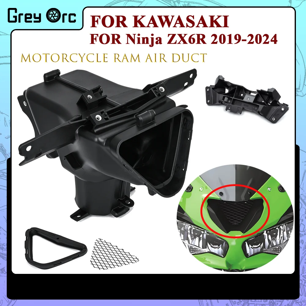 

For Kawasaki Ninja ZX-6R ZX6R 2019-2023 2020 2021 Upper Fairing Gauge Stay Bracket Meter Ram Air Duct Parts Motorcycle