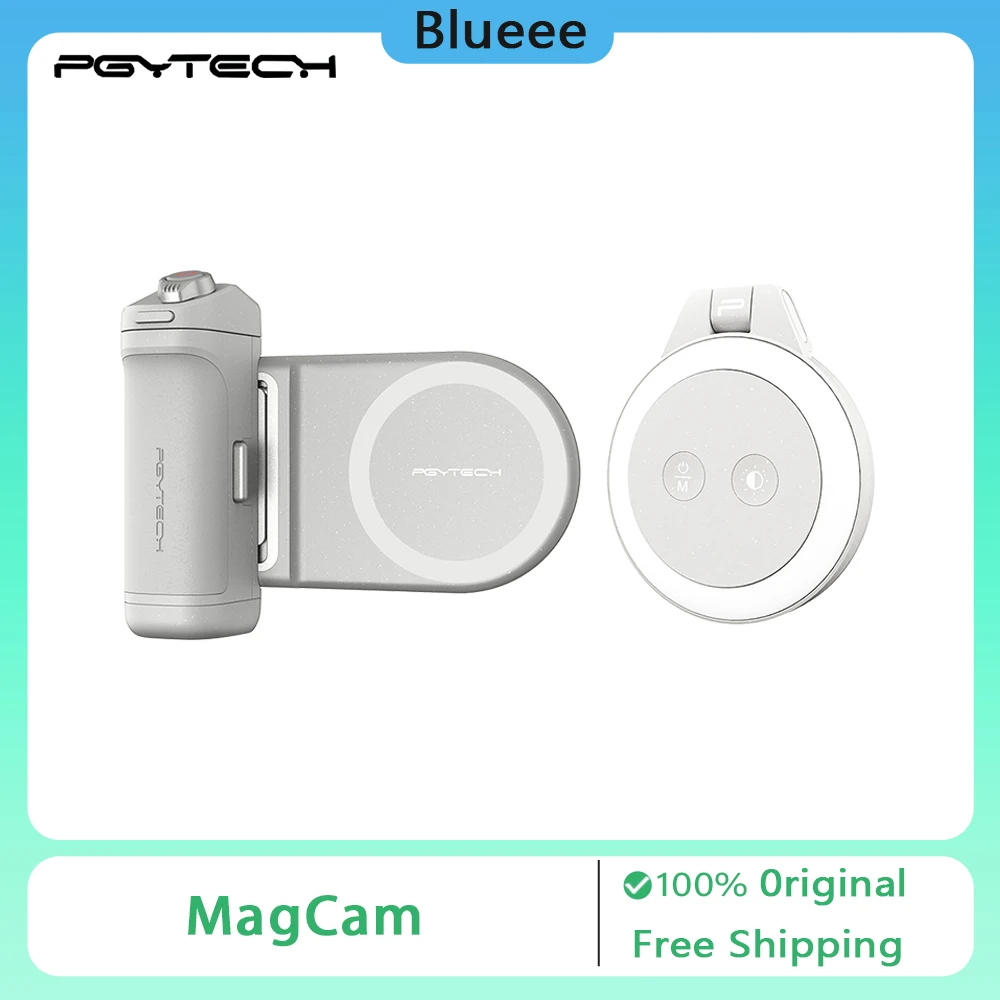 PGYTECH MagCam Mobile Phone Camera Handle 3000mAh Remote Control Bluetooth Magnetic Fill Light for Cell Phone MagGlow Assistant