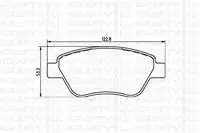 7010032 for brake BALATASI ON LINEA nstilo BRAVO for/,/9d MULTIJET 10 / 01 DOBLO 11,3d NEMO B