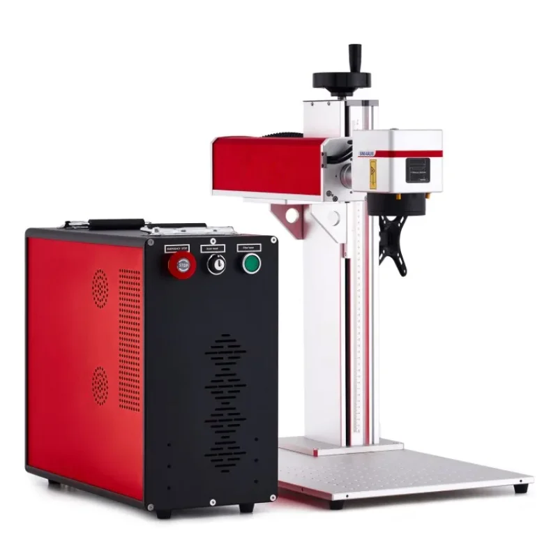 Bluetimes Split 30w JPT Mopa Color Fiber Laser Marking Machine On Aluminum Metal