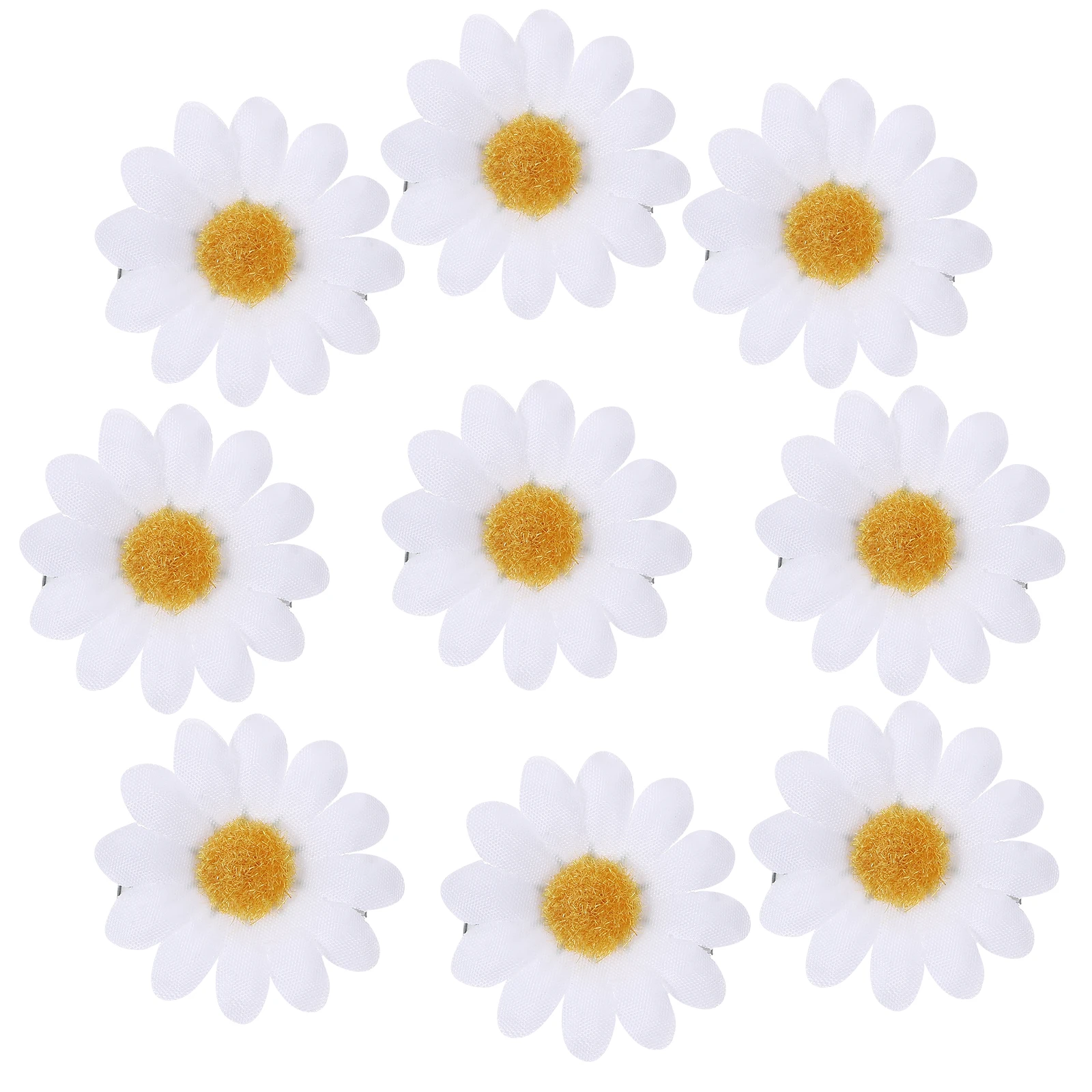 

12pcs Daisy Hairpin Simple Accessories for Wedding Party Women Barrettes Girl Clips Flowers Long Lasting Good Grip Easy to Clip