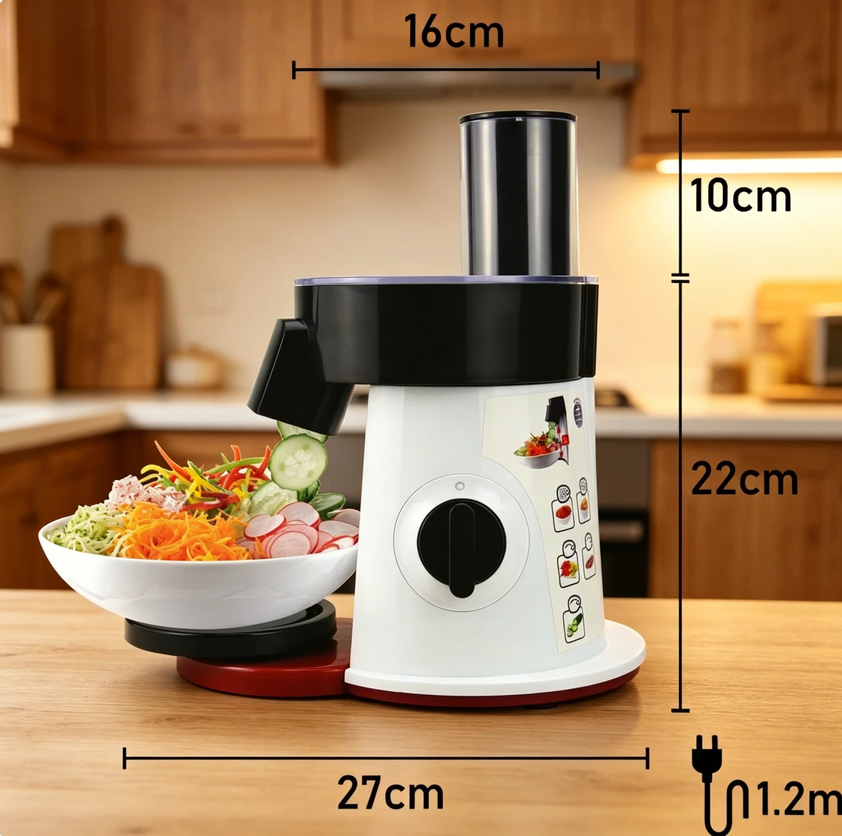 

5-in-1 Automatic Electric Salad Maker Vegetable Cutter Grater