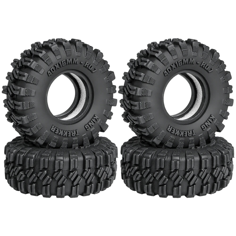 1/30 Rc Crawler Tires 40mm 0.7in Soft Rubber All Terrain Tyres for 1/30 Rock Mud Car Axial Scx30 Ascent-32 Tires Upgrade Parts