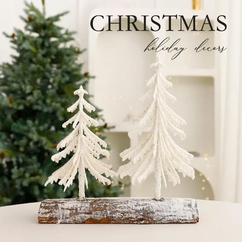 

Christmas Tree Decorative Ornaments Small Tabletop Holiday Scene Arrangement Festive Atmosphere Creation Christmas Decoration