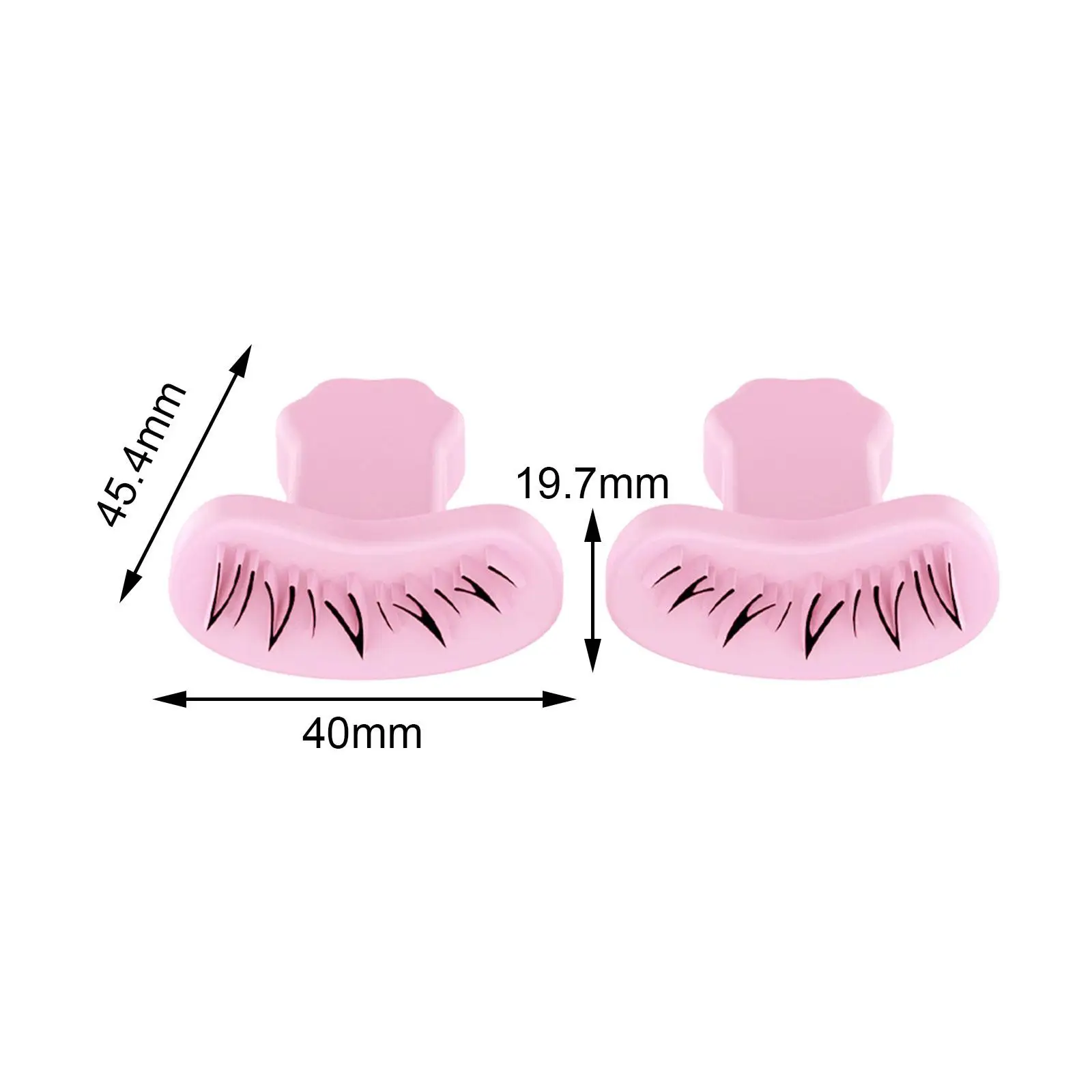 2x Lazy Quick Makeup ภายใต้เทมเพลตขนตาภายใต้ Eyelash Stamper สําหรับผู้หญิง