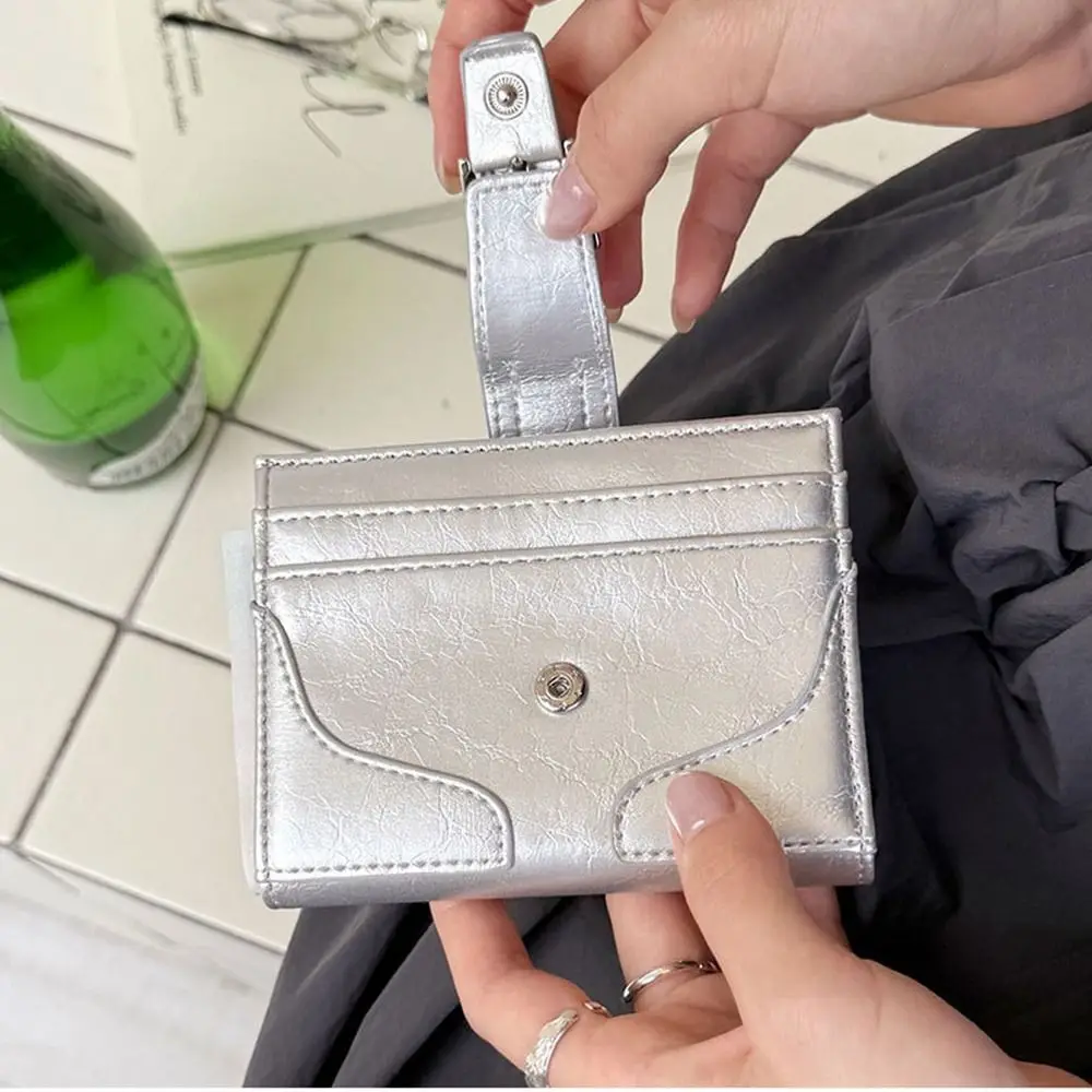 Модный дизайн, корейский стиль, женский короткий кошелек, ультратонкая сумка для карт, многофункциональная женская сумка для монет с пряжкой