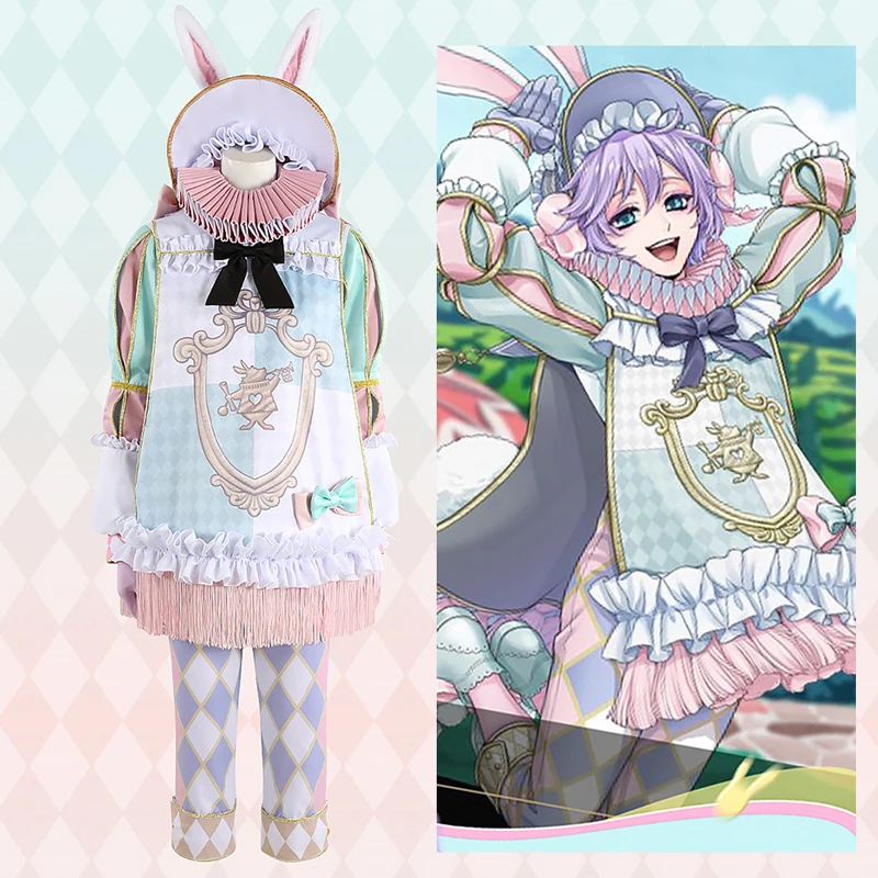 Game Twisted Wonderland epel White Rabbit Festival New Outfit Cosplay Costume Halloween Customize