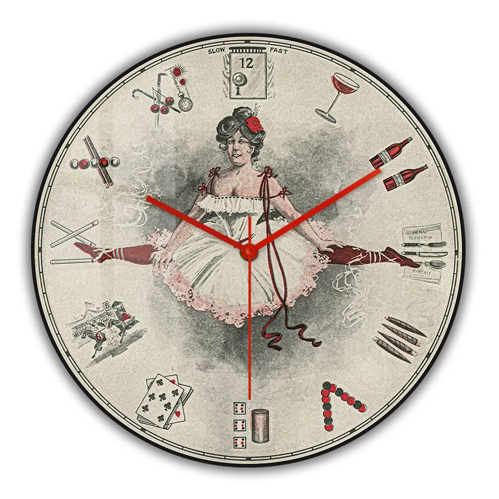 New Year's Eve Christmas Wall Clock The Pace That Kills Retro Poster Printed Wall Clock Time To Give Up Silent Clock Wall Watch