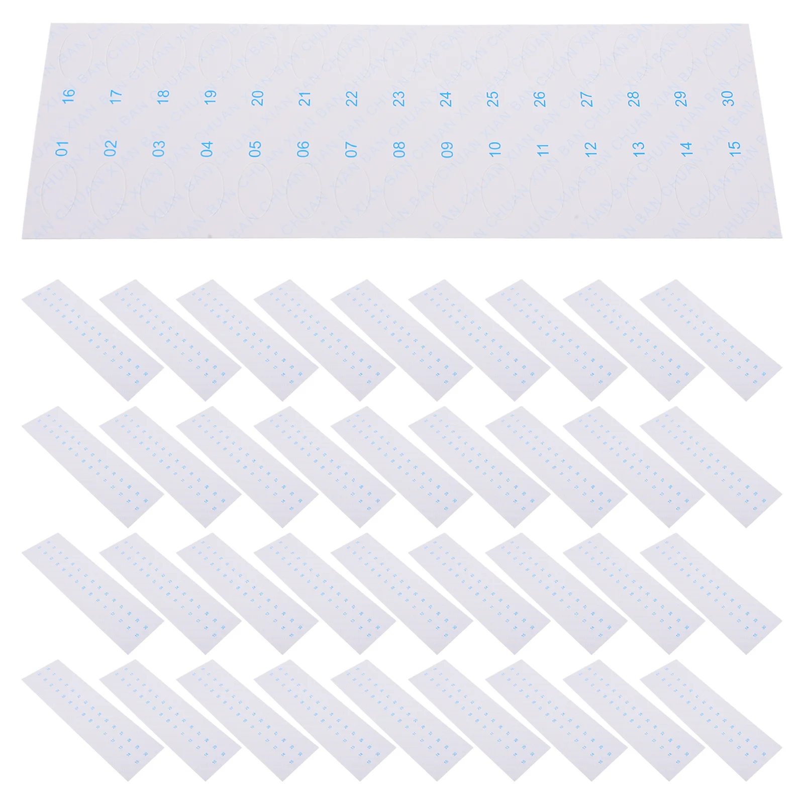 

60Pcs Paper Thread Organizer Wing 30 Positions Cross Stitch Embroidery Sewing Floss Holder Storage DIY Needlework Accessory