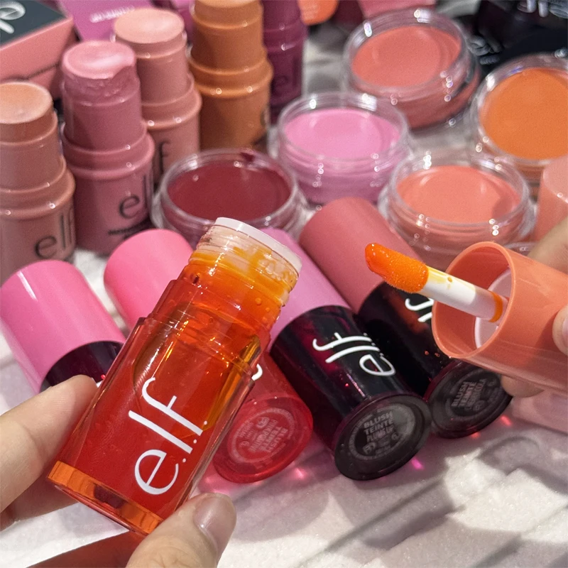 Elf Lips & Cheeks Dual-use Sheer for It Blush Tint Powder Blusher Series Lip Gloss Cream Blush Monochromatic Multi-Stick Makeup