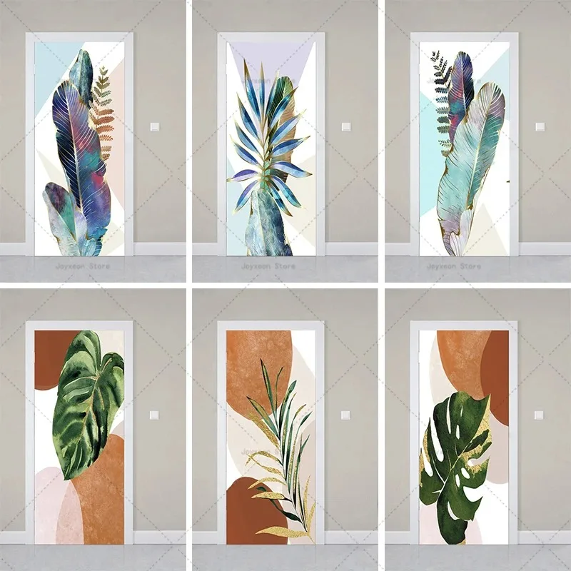 

Art Oil Painting Creative Door Stickers Home New House Decoration Wall Sticker Self-adhesive Waterproof Wardrobe Closet Decor