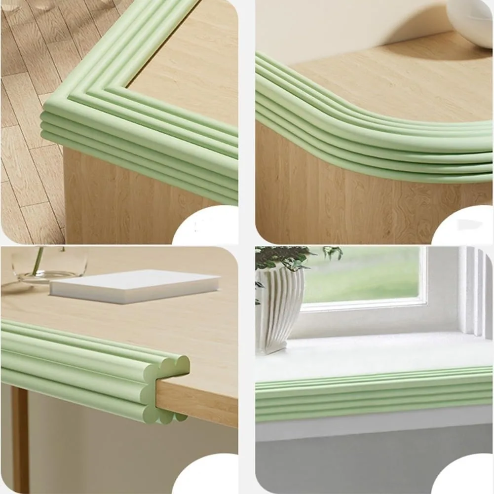 Foam Trim Self-adhesive Foam Baseboard Wall Stickers Waistline Floor Corner 3D Skirting Board Sticker Wall Decoration Peel Stick