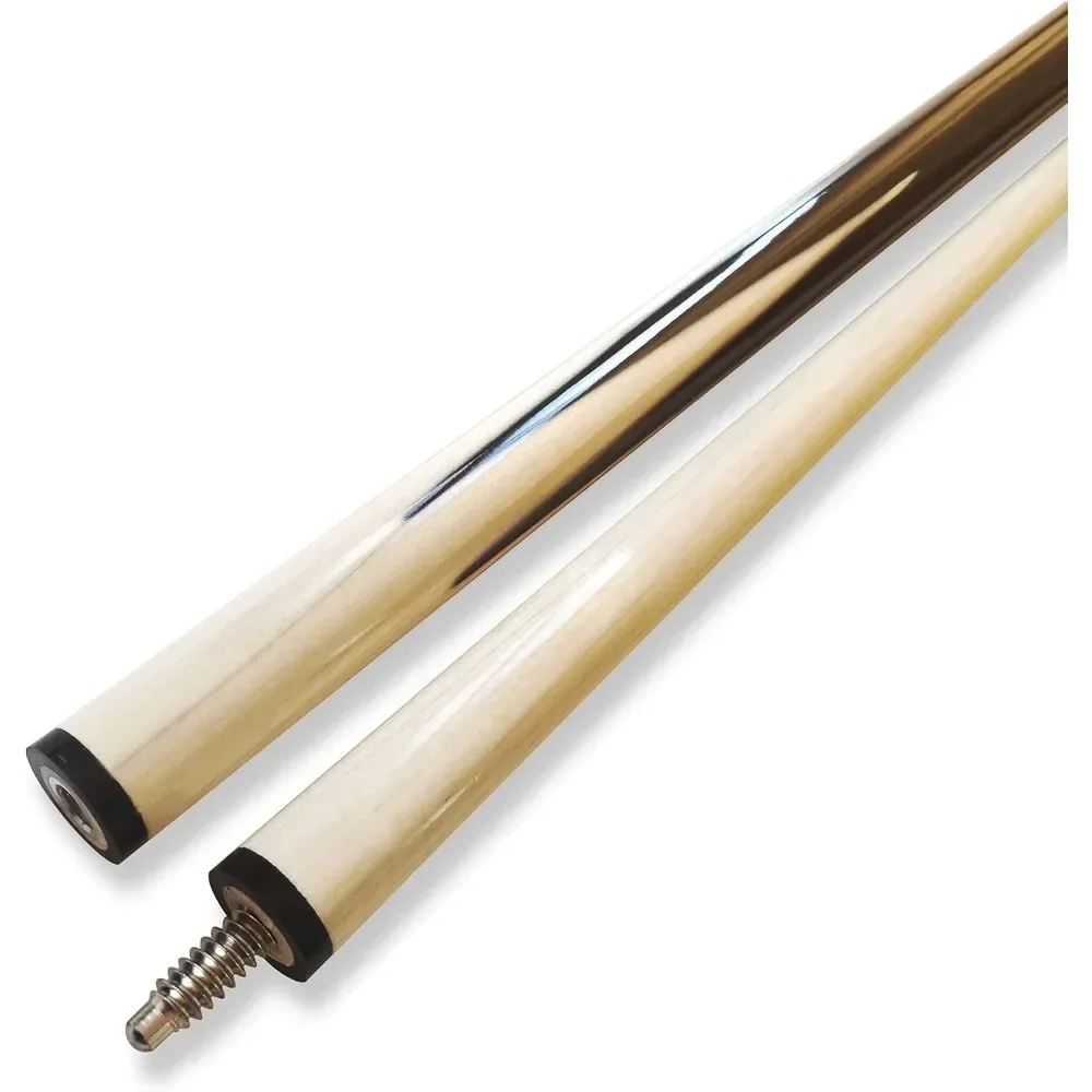 Pool Cues 2-Piece 58 Inch House Bar Billiard Cue Sticks 13mm Glue-on Tips Hardwood Wooden Cues Set of 4 Billiards Cues