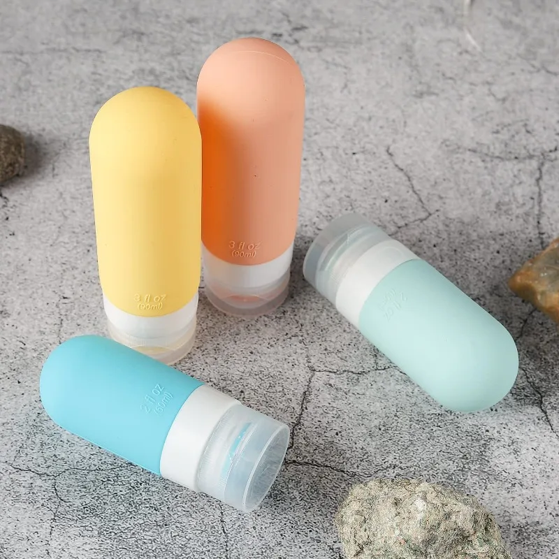 Leak Proof Travel Bottles Set Portable Refillable Empty Liquid Containers For Shampoo Conditioner Lotion Cosmetic Toiletries - view 2