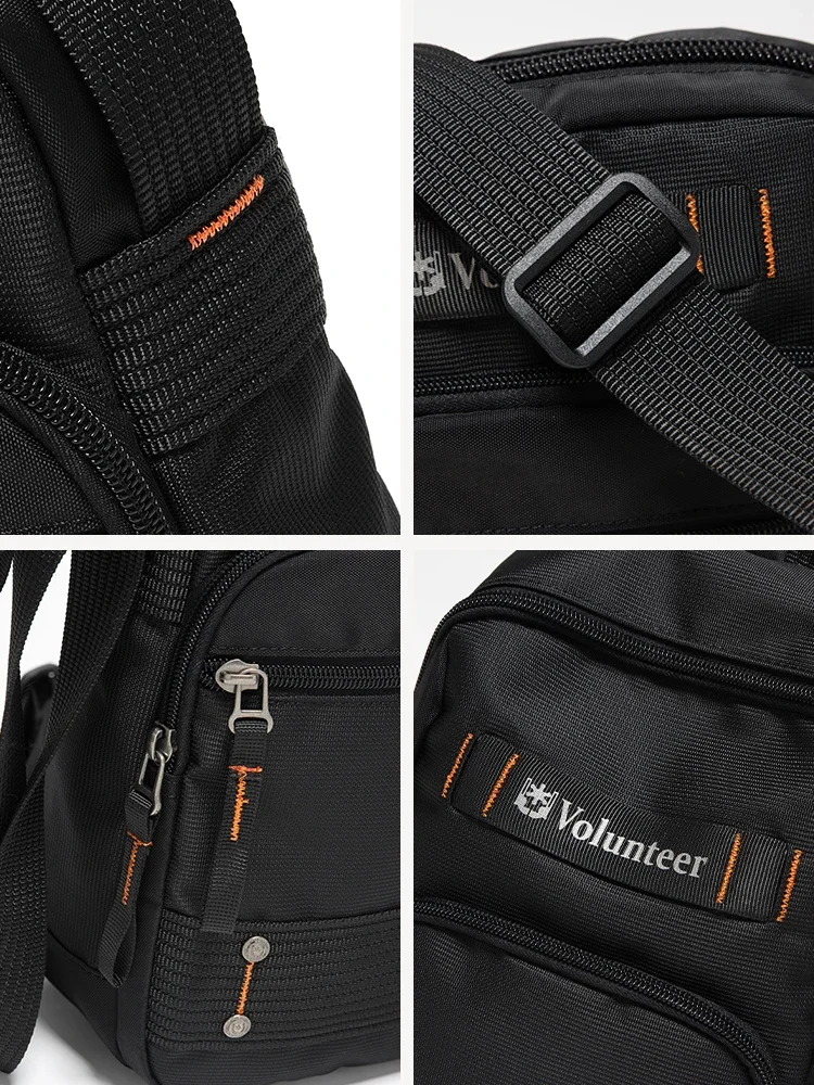 Volunteer Shoulder Bag for Men 2024 New Lightweight Oxford Cloth Commuter Phone All-match Crossbody Bags 1835-06