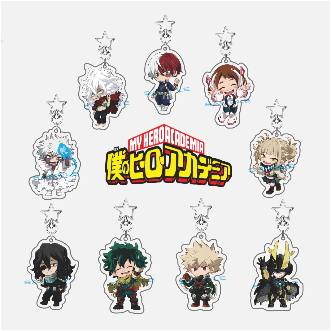 My Hero Academia Izuku Midoriya Acrylic Stand Keychain Figure Chibi Character Bag Pendant Car Keyring Cosplay Accessory Gifts