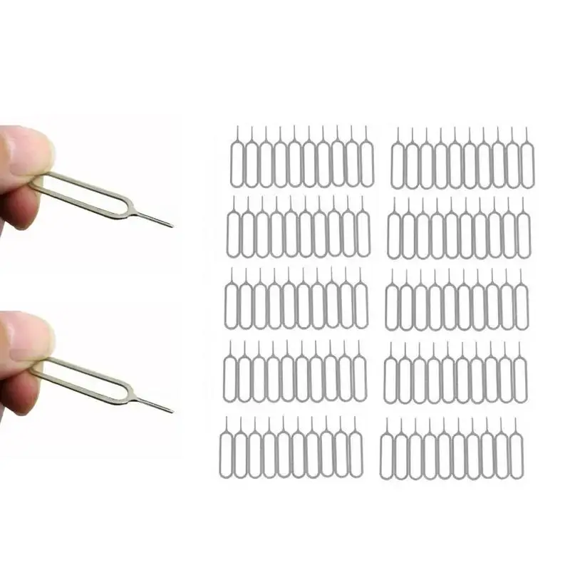 1/50/100PCS Anti-Lost Card Pin For IPhone Xiaomi Samsung Huawei Universal Sim Card Remover Tray To Open The Sim Card Eject Tools