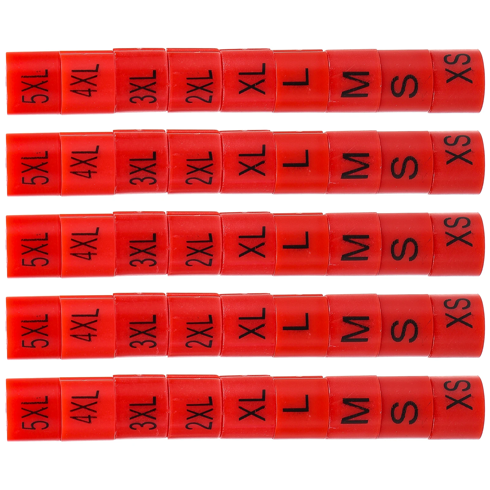 

180 pcs Hanger Size Marker Tags Plastic Clothes Store Apparel Shop Display Buckle Label Markers for Garment Racks Home