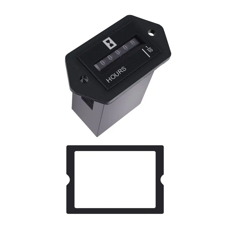 [NEWA76K!】 DC10V-80V Mechanical Hour Meter - Hourmeter For Engine Generator Boat Automobiles Motorcross Motor Truck Tractor