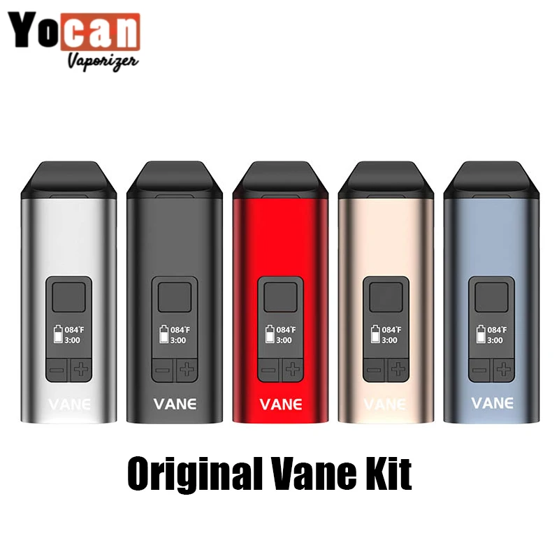 Kit de palhetas yocan original, vaporizador de ervas secas com bateria embutida de 1100mah, bocal magnético, câmara de aquecimento de cerâmica, mod de e-cig