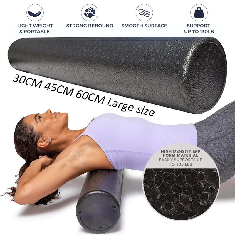 Lange Yogasäule, EPP-Schaumstoffrolle mit hoher Dichte für Yoga, Fitness, tragbar, Pilatus, Schmerzlinderung, Körperübungen, Bodybuilding-Training