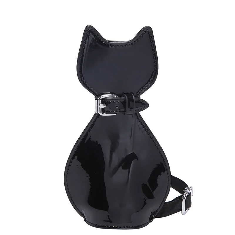 Cat Shape Bag Girls Crossbody Bag Cute Party Handbag Novelty PU Leather Shoulder Satchels Aesthetic Coin Cell phone Wallet