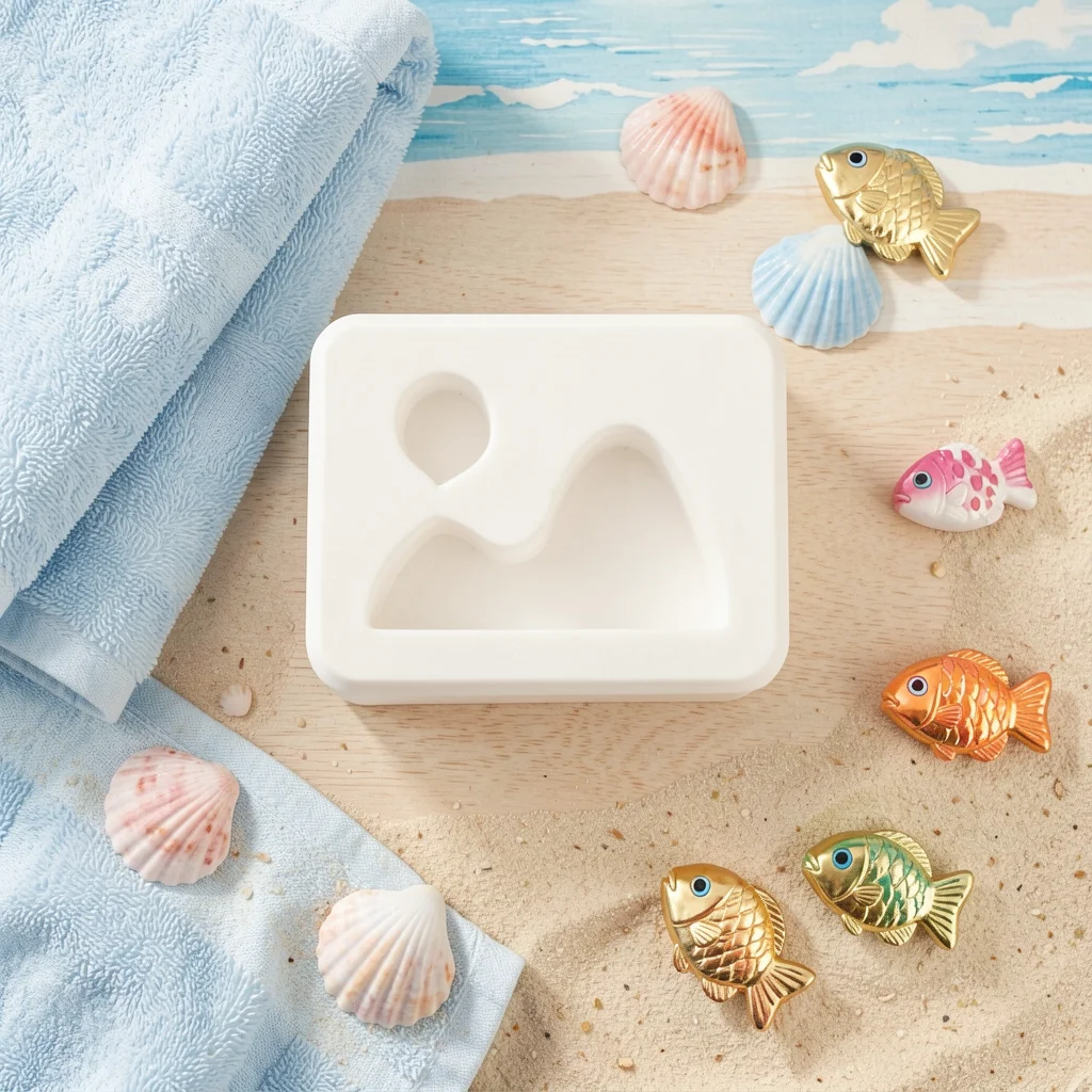 Silicone Dessert Mold Detailed Goldfish Baking Mold Fondant Cake Mold Handmade For Holiday Desserts Candy Projects Fondant