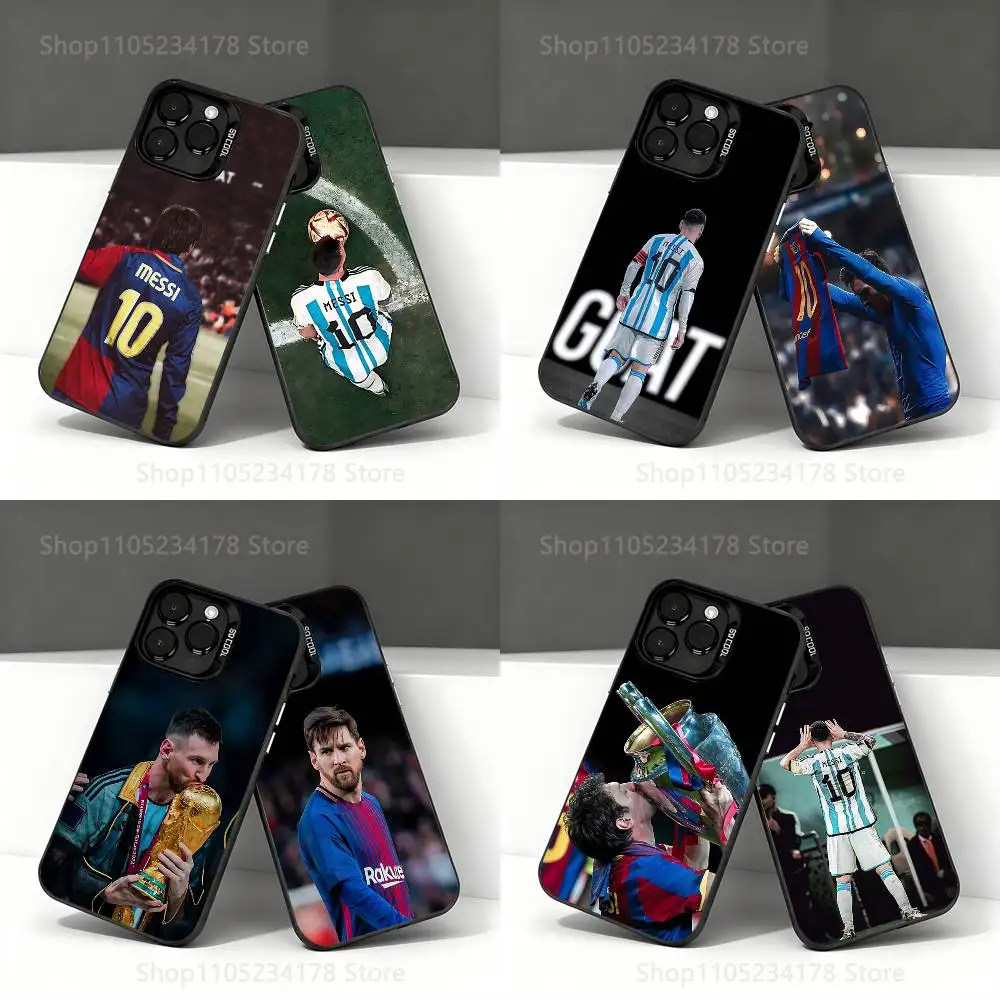 

No. 10 M-Messi Football Phone Case For iPhone 17,16,15,14,13,12,11,Pro,XS,Max,Plus,Mini,SE4,E Black Matte Shockproof Cover
