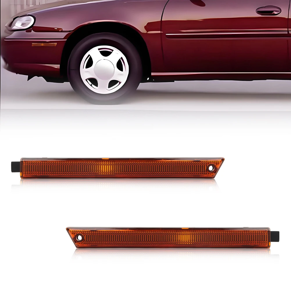 2 Piezas para Chevy Malibu 1997-2003, Oldsmobile Cutlass 1997-1999, Chevy Classic 2004-2005, Cubierta de Luz Lateral Delantera para Guardabarros